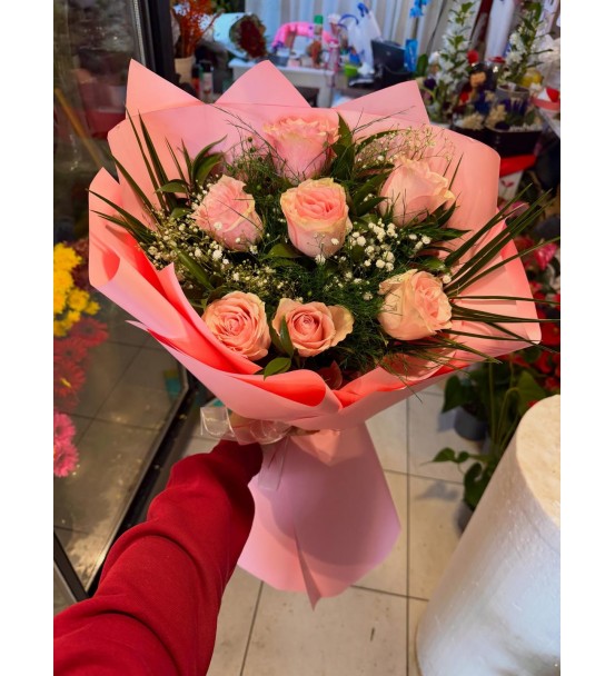 PEMBE GÜL BUKETİ